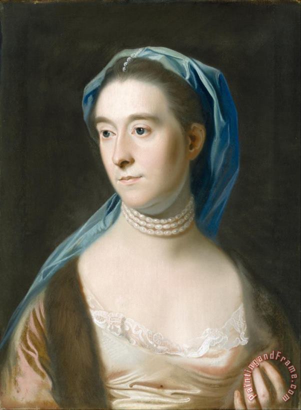 Portrait of Mrs. Joseph Henshaw painting - John Singleton Copley Portrait of Mrs. Joseph Henshaw Art Print