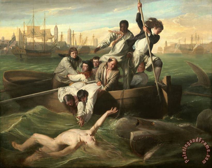 John Singleton Copley Watson And The Shark Art Print