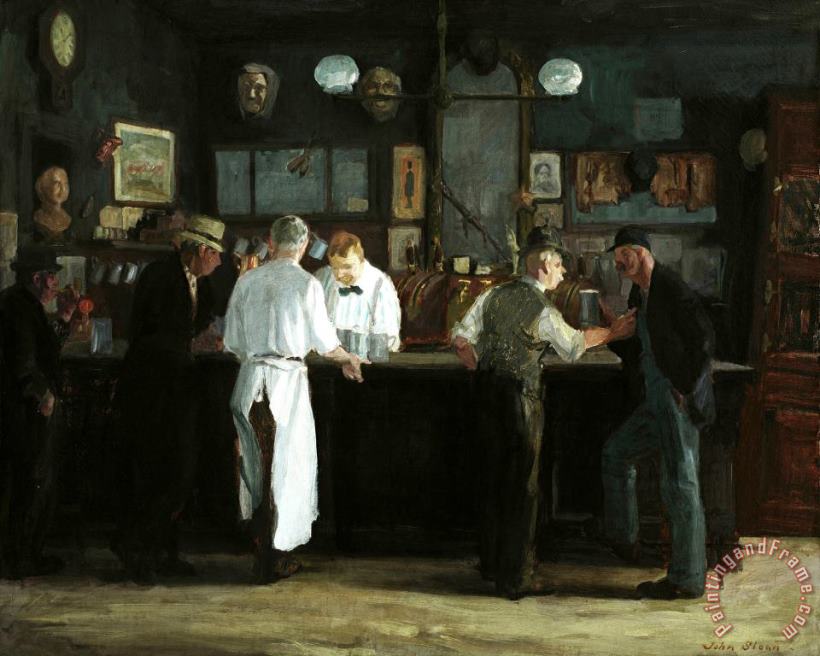 John Sloan Mcsorley's Bar Art Painting