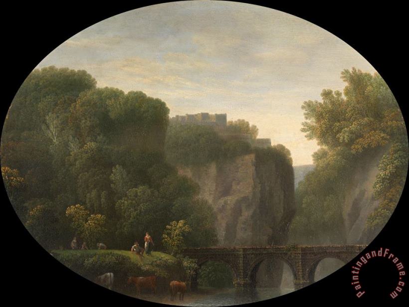 John Taylor of Bath A Bridge Over The River Wye Art Painting
