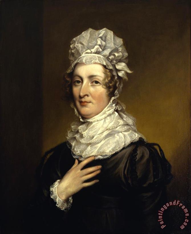 John Trumbull Portrait of Mrs. John Trumbull Art Painting