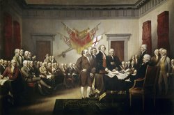 John Trumbull - Signing the Declaration of Independence painting