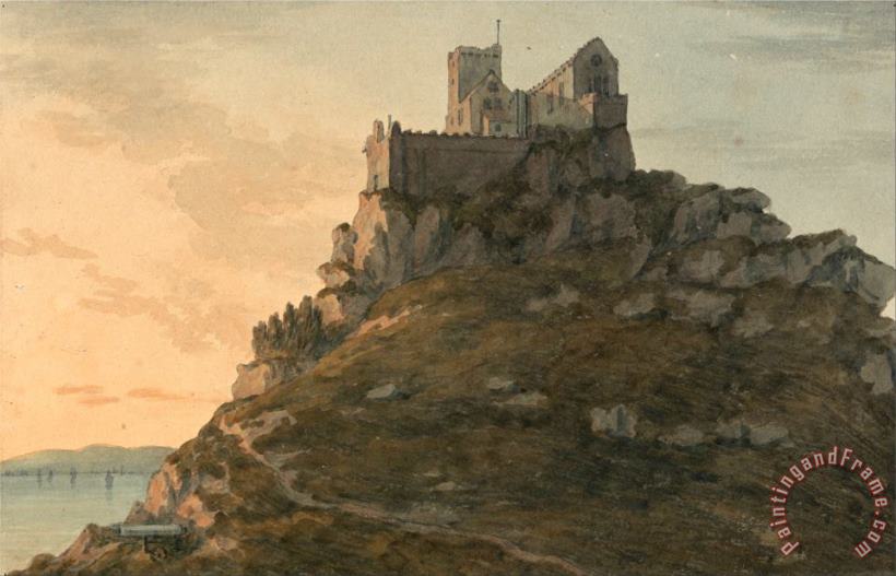 John Warwick Smith Saint Michael's Mount, Cornwall Art Print