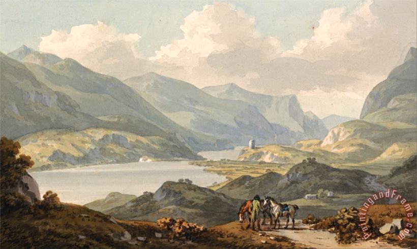 John Warwick Smith The Lakes of Llanberis Art Painting