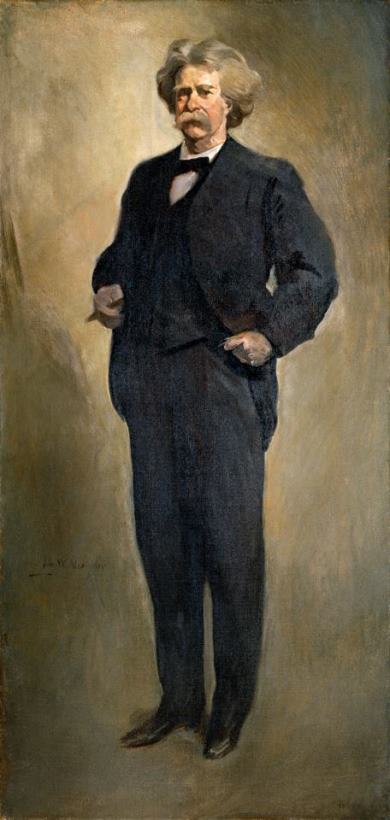 John White Alexander Samuel L. Clemens (mark Twain) (1912 Or 1913) Art Painting