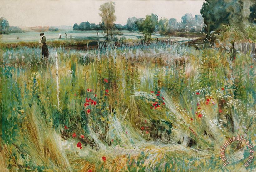 John William Buxton Knight At the Water's Edge Art Painting