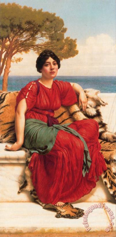 By The Blue Ionian Sea painting - John William Godward By The Blue Ionian Sea Art Print