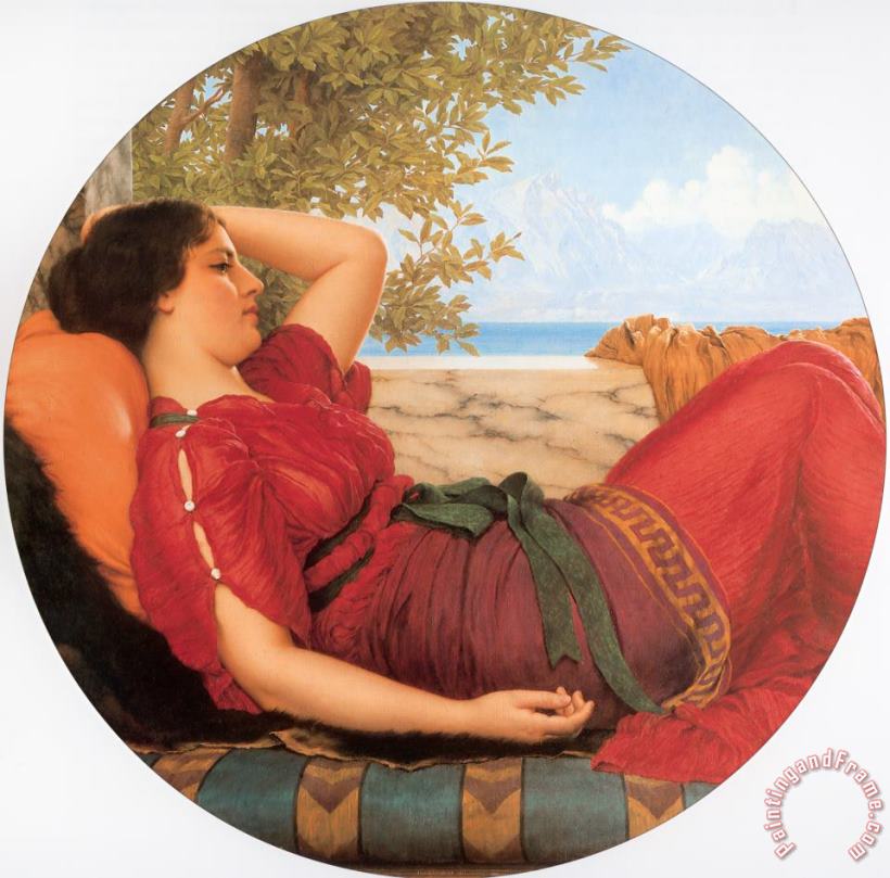In Realms of Fancy painting - John William Godward In Realms of Fancy Art Print