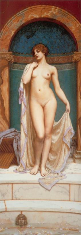 John William Godward Venus at The Bath Art Print