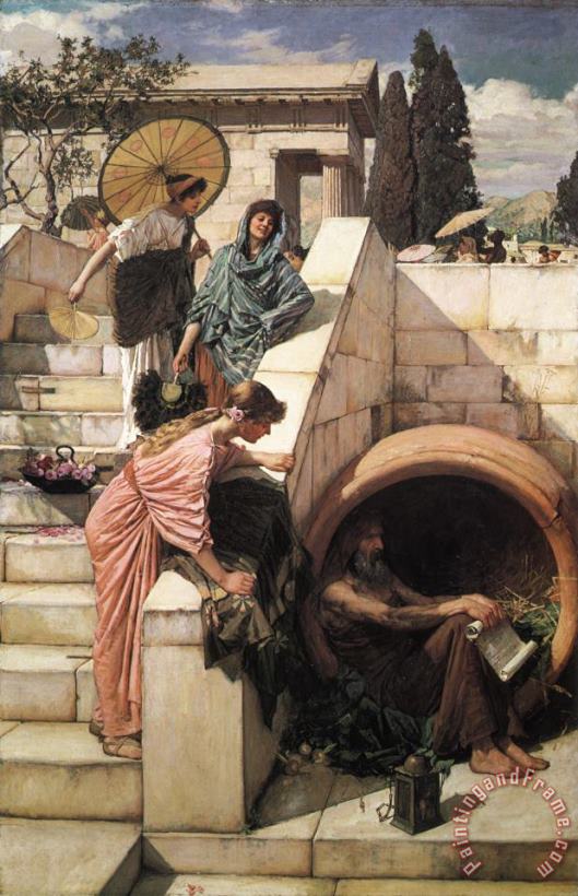 John William Waterhouse Diogenes Art Painting