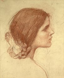 John William Waterhouse Head of a Girl