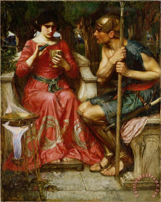 Jason And Medea 1907 Oil on Canvas painting - John William Waterhouse Jason And Medea 1907 Oil on Canvas Art Print