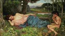 John William Waterhouse Listen to my Sweet Pipings