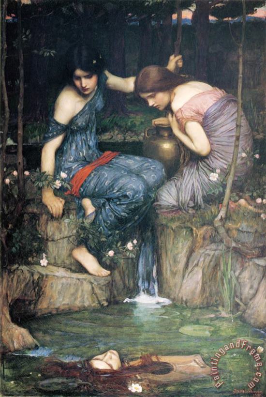Nymphs Finding The Head of Orpheus painting - John William Waterhouse Nymphs Finding The Head of Orpheus Art Print