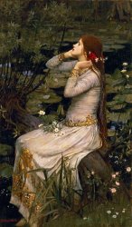 John William Waterhouse - Ophelia painting