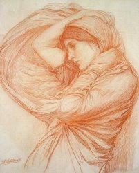 John William Waterhouse Study for Boreas