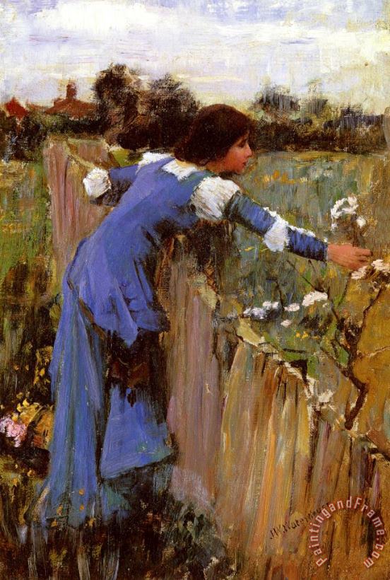 John William Waterhouse The Flower Picker Art Painting