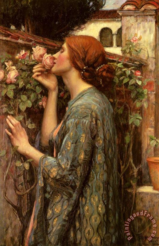 John William Waterhouse The Soul of The Rose Art Painting
