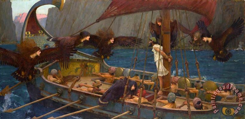 Ulysses And The Sirens painting - John William Waterhouse Ulysses And The Sirens Art Print
