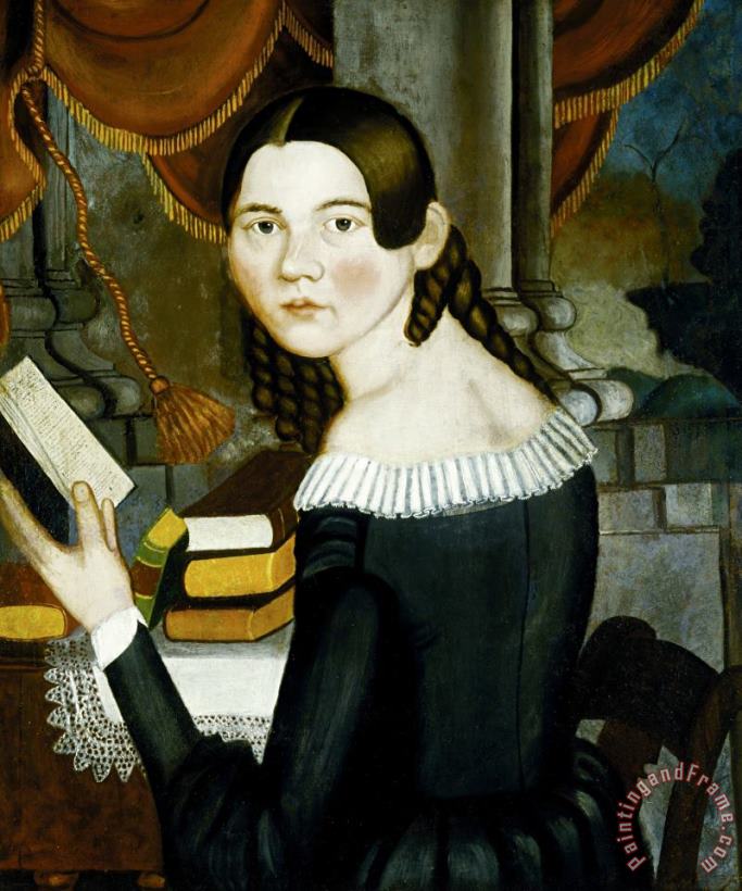 Portrait of Harriet painting - Jonathan Adams Bartlett Portrait of Harriet Art Print