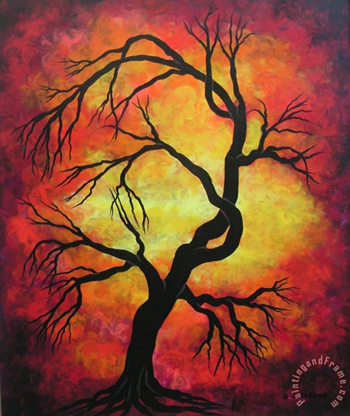 Jordanka Yaretz Mystic Firestorm Art Painting