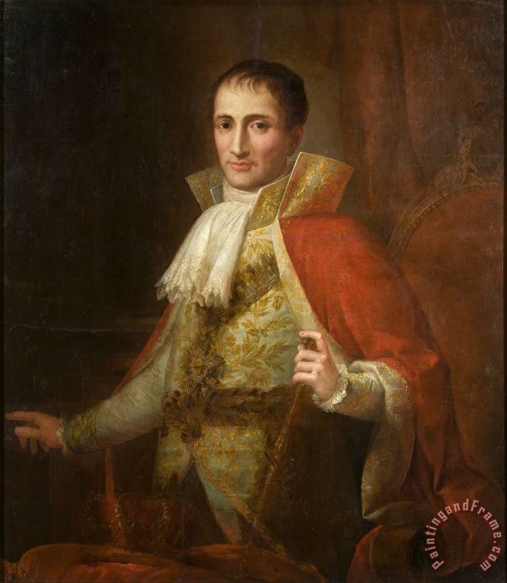 Portrait of King Joseph I painting - Jose Flaugier Portrait of King Joseph I Art Print