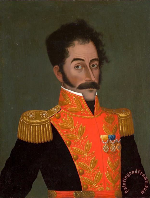 Jose Gil de Castro Simon Bolivar Art Painting