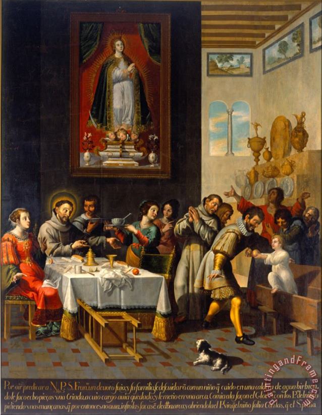 The Miracle of Saint Fruncis of Assisi painting - Jose Juarez The Miracle of Saint Fruncis of Assisi Art Print