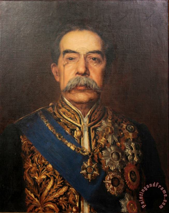 Jose Malhoa Portrait of Jose Luciano De Castro Art Print
