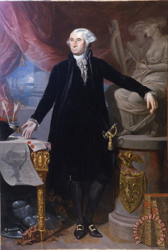 Jose Perovani Retrato De George Washington Art Painting