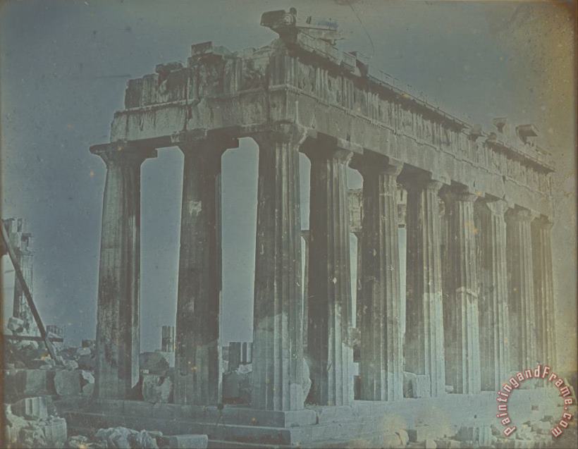 Joseph-Philibert Girault de Prangey  Facade And North Colonnade of The Parthenon on The Acropolis, Athens Art Print