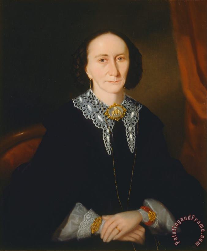 Portrait of a Woman (elizabeth Collins) painting - Joseph Backler Portrait of a Woman (elizabeth Collins) Art Print