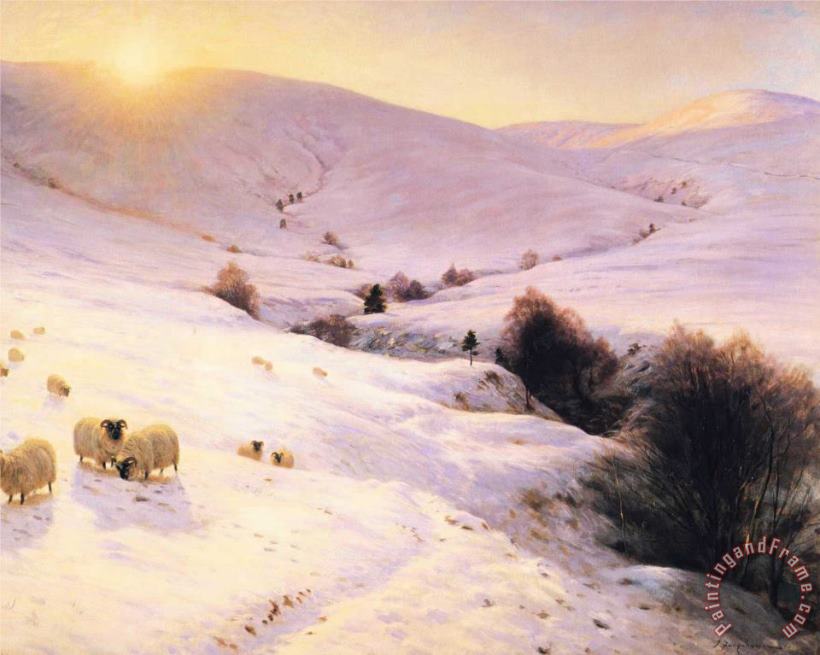 And The Sun Peeped O'er Yon Southland Hills painting - Joseph Farquharson And The Sun Peeped O'er Yon Southland Hills Art Print