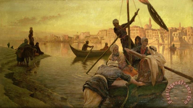 Joseph Farquharson In Cairo Art Painting