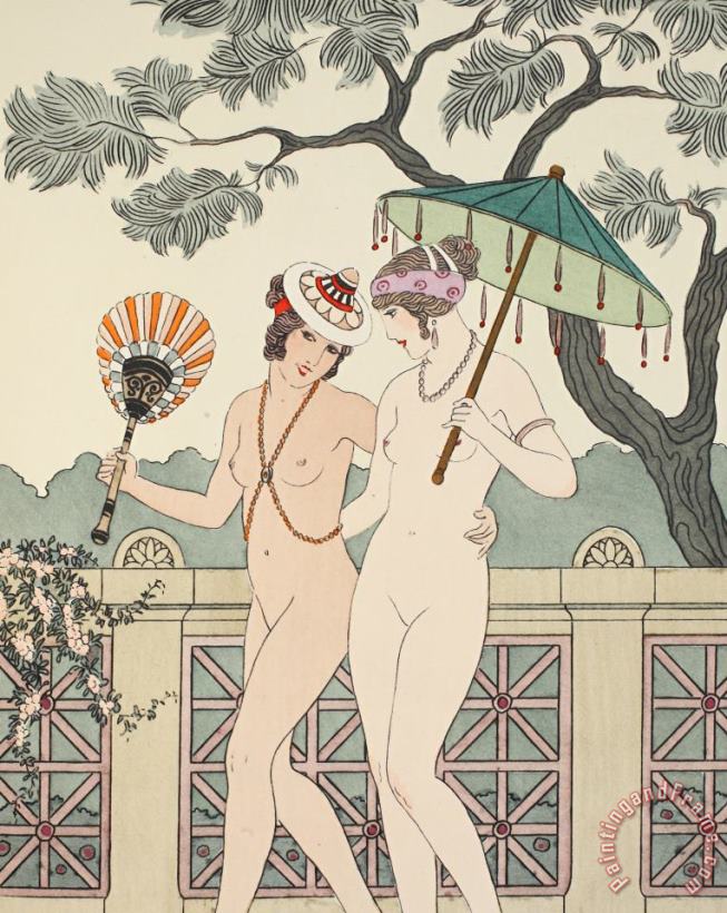Walking Around Naked As Much As We Can painting - Joseph Kuhn-Regnier Walking Around Naked As Much As We Can Art Print