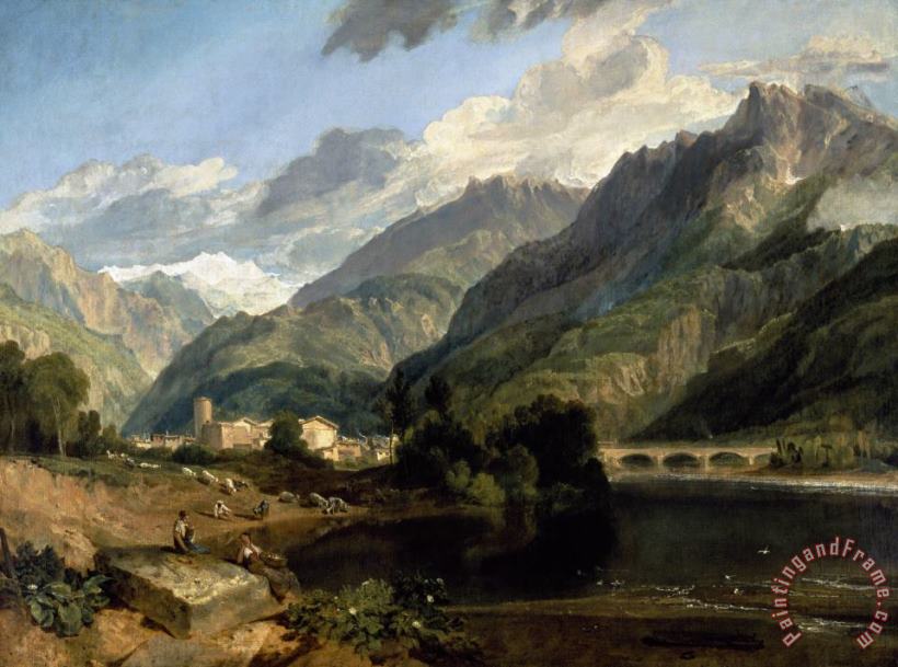 Joseph Mallord William Turner Bonneville, Savoy Art Painting