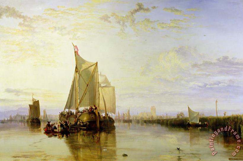Joseph Mallord William Turner Dort or Dordrecht - The Dort Packet-Boat from Rotterdam Becalmed Art Painting