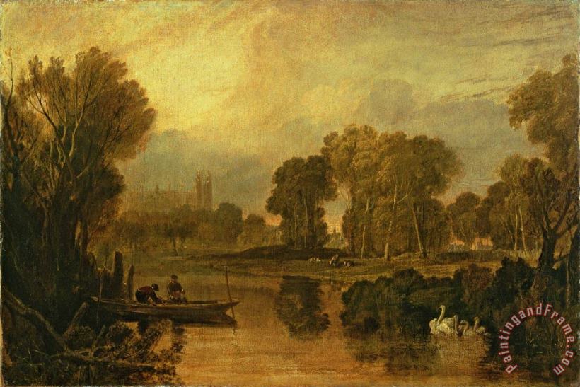 Joseph Mallord William Turner Eton College from the River Art Print
