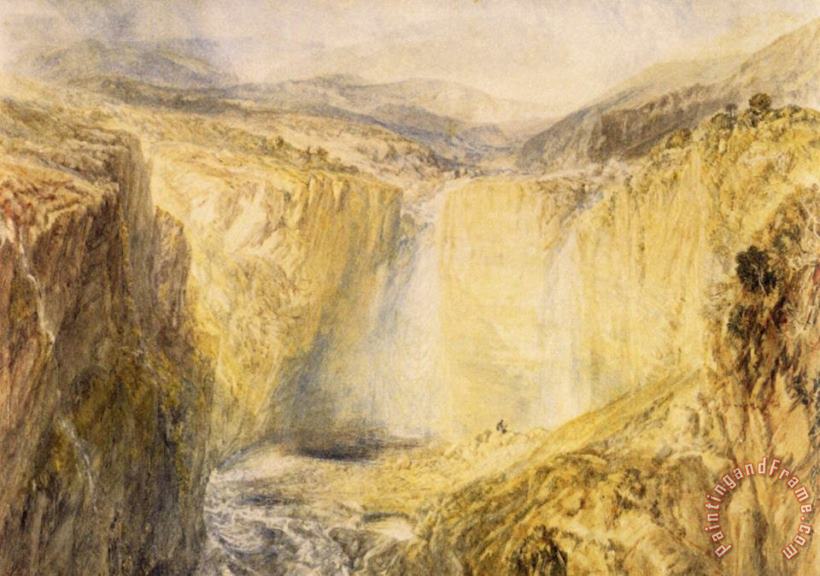 Joseph Mallord William Turner Fall of The Trees, Yorkshire Art Painting
