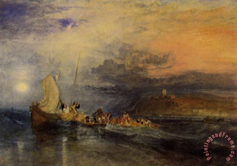 Joseph Mallord William Turner Folkestone From The Sea Art Print