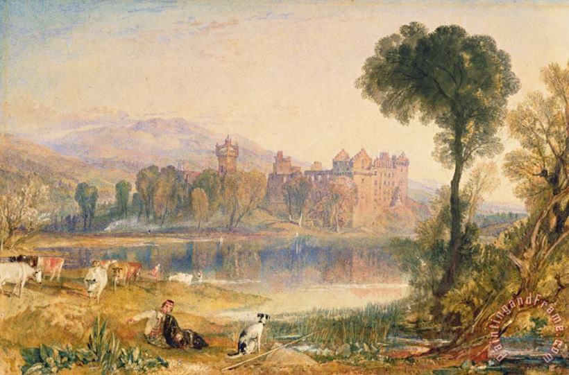 Linlithgow Palace painting - Joseph Mallord William Turner Linlithgow Palace Art Print