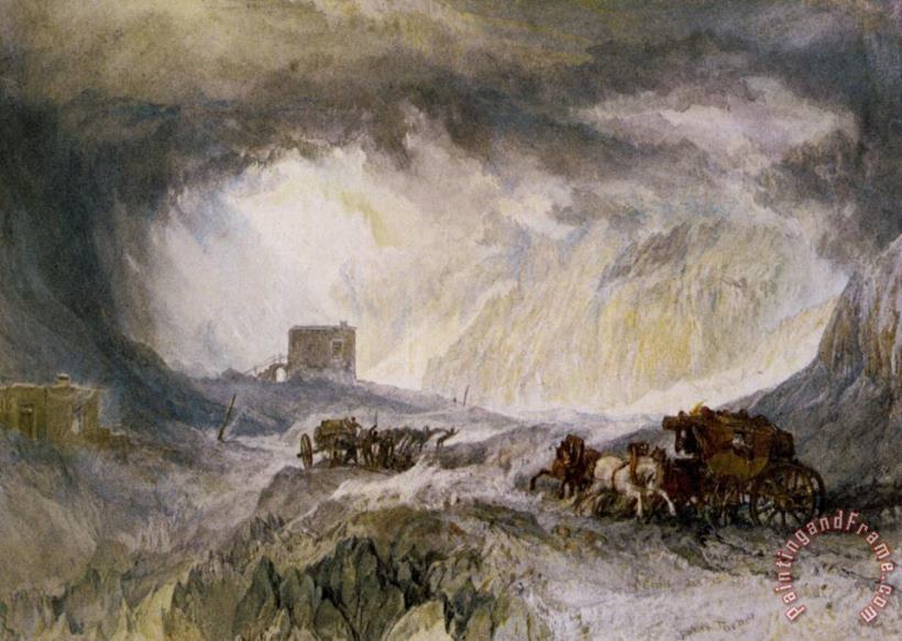 Joseph Mallord William Turner Passage of Mount Cenis Art Painting