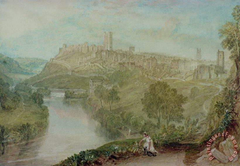 Richmond in Yorkshire painting - Joseph Mallord William Turner Richmond in Yorkshire Art Print