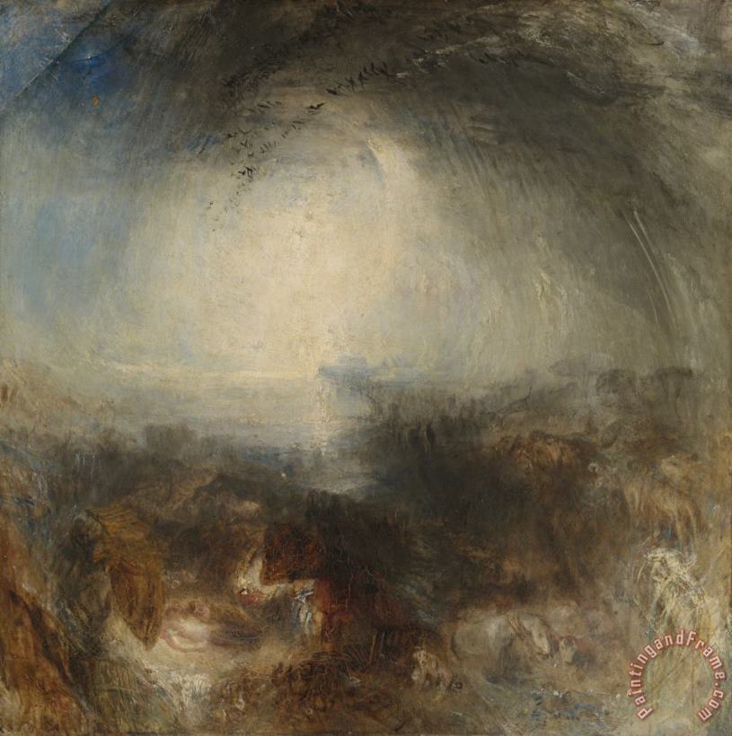 Joseph Mallord William Turner Shade And Darkness The Evening of The Deluge Art Painting