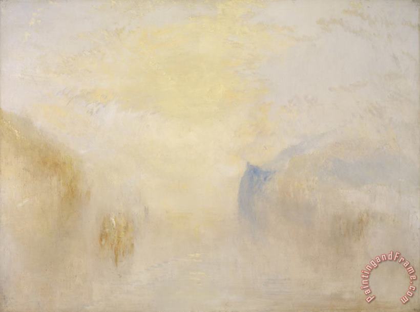 Joseph Mallord William Turner Sunrise, with a Boat Between Headlands Art Print