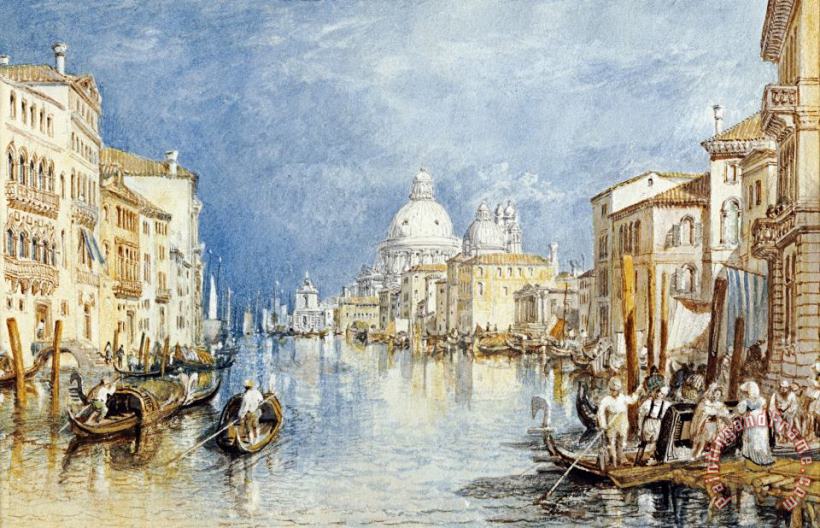 Dream-art Oil painting JMW Turner The Grand Canal Venice nice cityscape canvas 