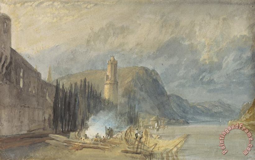 The Roman Tower, Andernach painting - Joseph Mallord William Turner The Roman Tower, Andernach Art Print