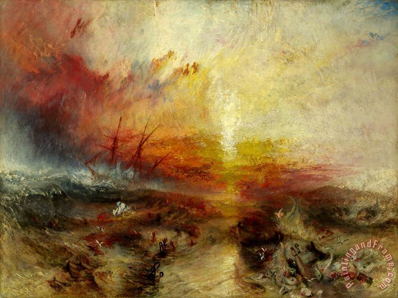 The Slave Ship painting - Joseph Mallord William Turner The Slave Ship Art Print
