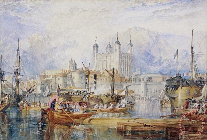 Joseph Mallord William Turner The Tower of London Art Painting