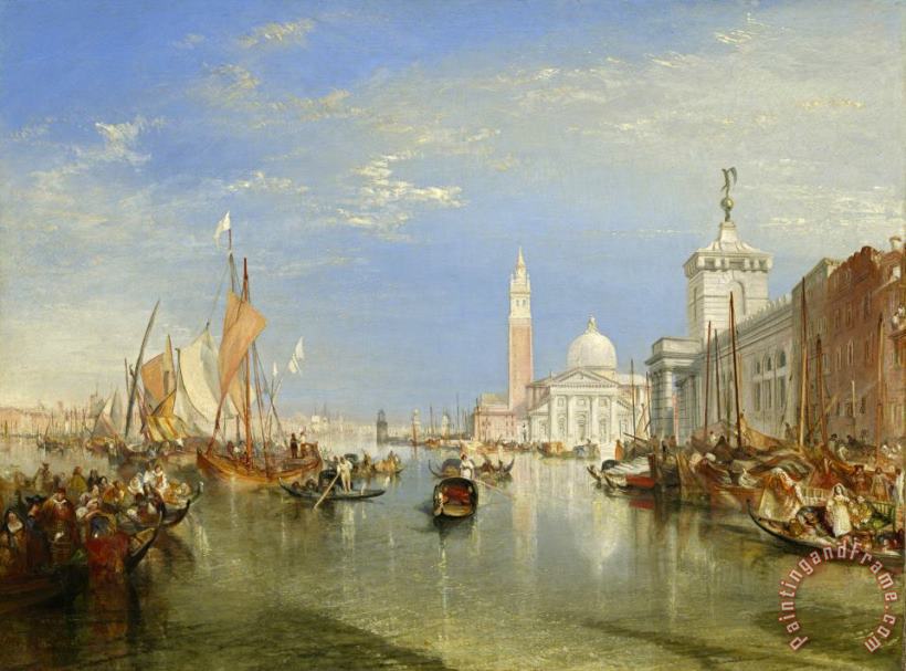 Joseph Mallord William Turner Venice: The Dogana And San Giorgio Maggiore Art Painting